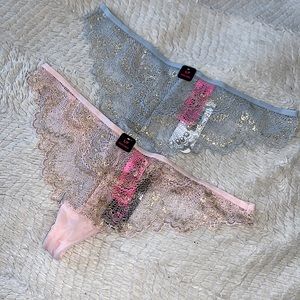Lace thongs new with tags